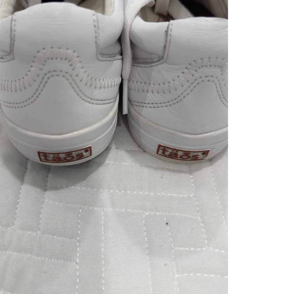 Taos Plim Soul Lux White Leather Lace Up Sneakers Shoes PLX-13994A